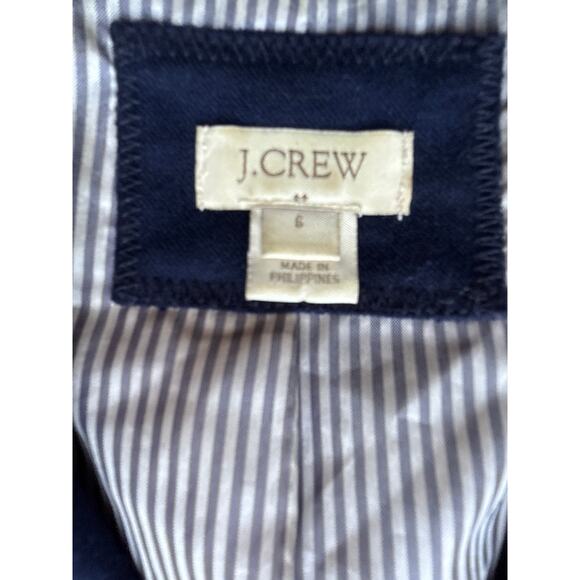 J.Crew Navy Blue Single Breasted Blazer Size 6 - Picture 9 of 9